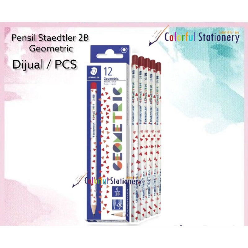 

Pensil 2B STAEDTLER Geometric Red (Pcs)