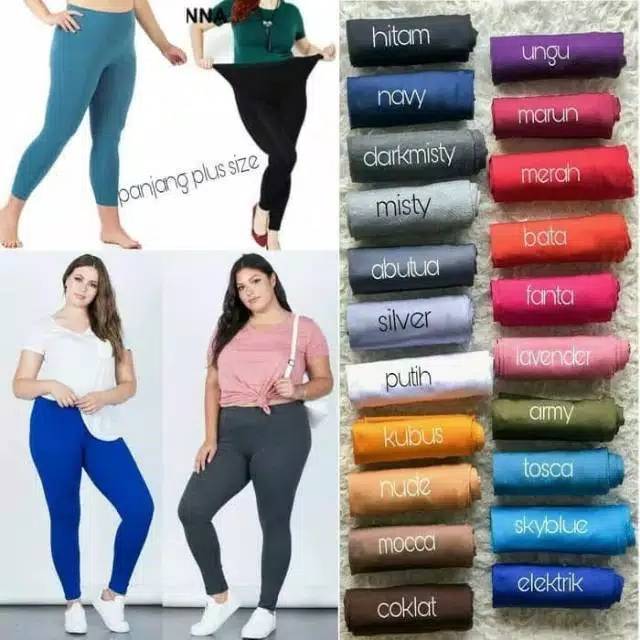 Legging jumbo panjang polos (BIG SIZE) (termurah)