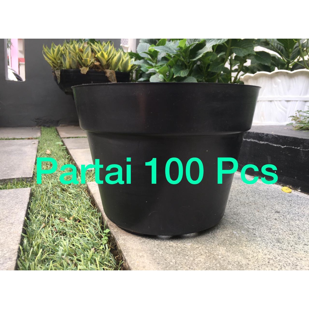 Pot bunga/pot plastik 20 (partai 100 pcs)