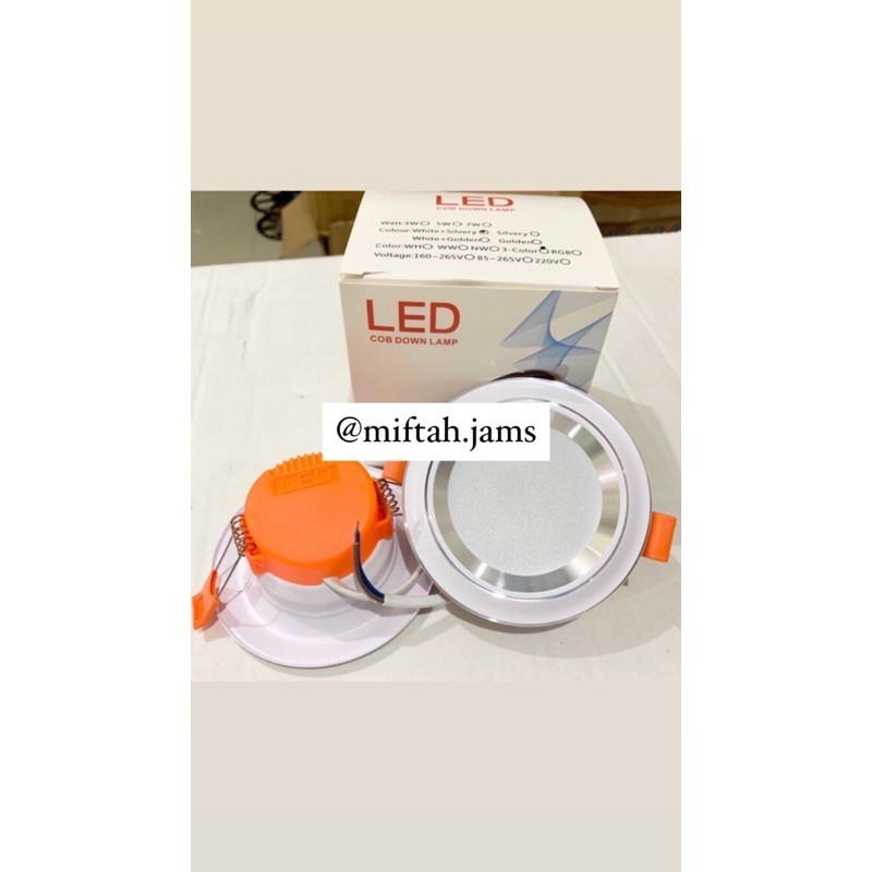 Lampu Plafon Downlight 3 Warna 1 Saklar || Downlight Led Warna