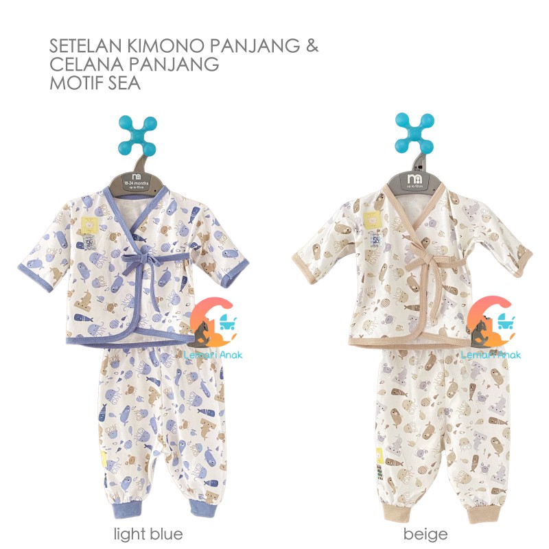 NARY Setelan Kimono Panjang  Celana  Panjang  0 3  Bulan  