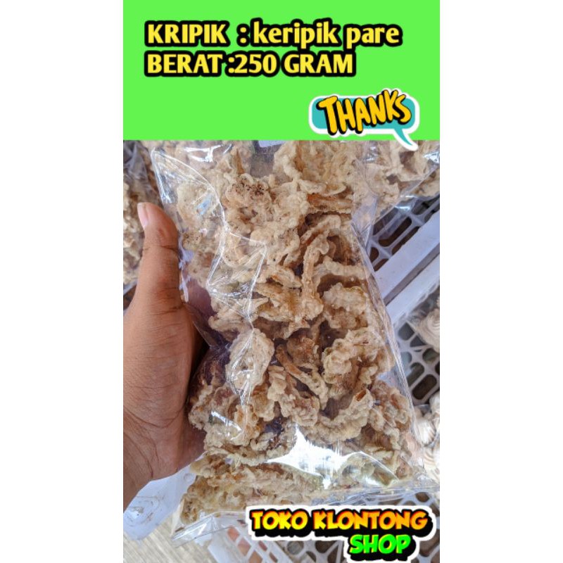 

KERIPIK PARE TIDAK PAHIT