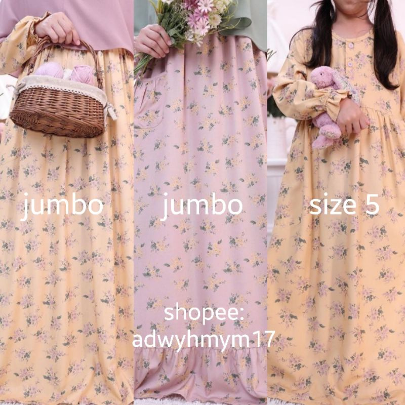 DITSY JUNI 2021 NUALLA YELLOW LITTLE NUALLA YELLOW NUALLA CREPEPINK JUMBO SIZE 5