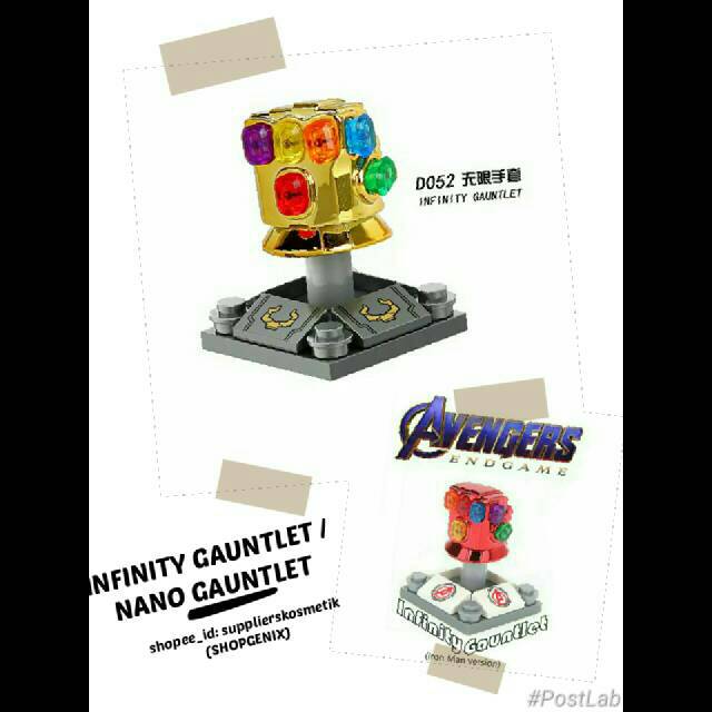 lego kw INFINITY GAUNTLET (Tangan THANOS) / NANO GAUNTLET IRON MAN (Avengers: Infinity War/Endgame)