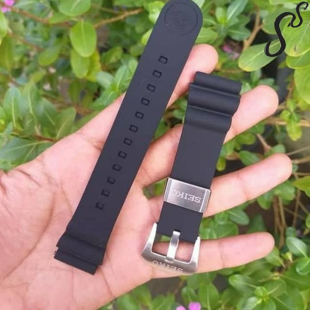 TALI JAM TANGAN SEIKO DIVER 22MM TURTLE SAMURAI TUNA HITAM