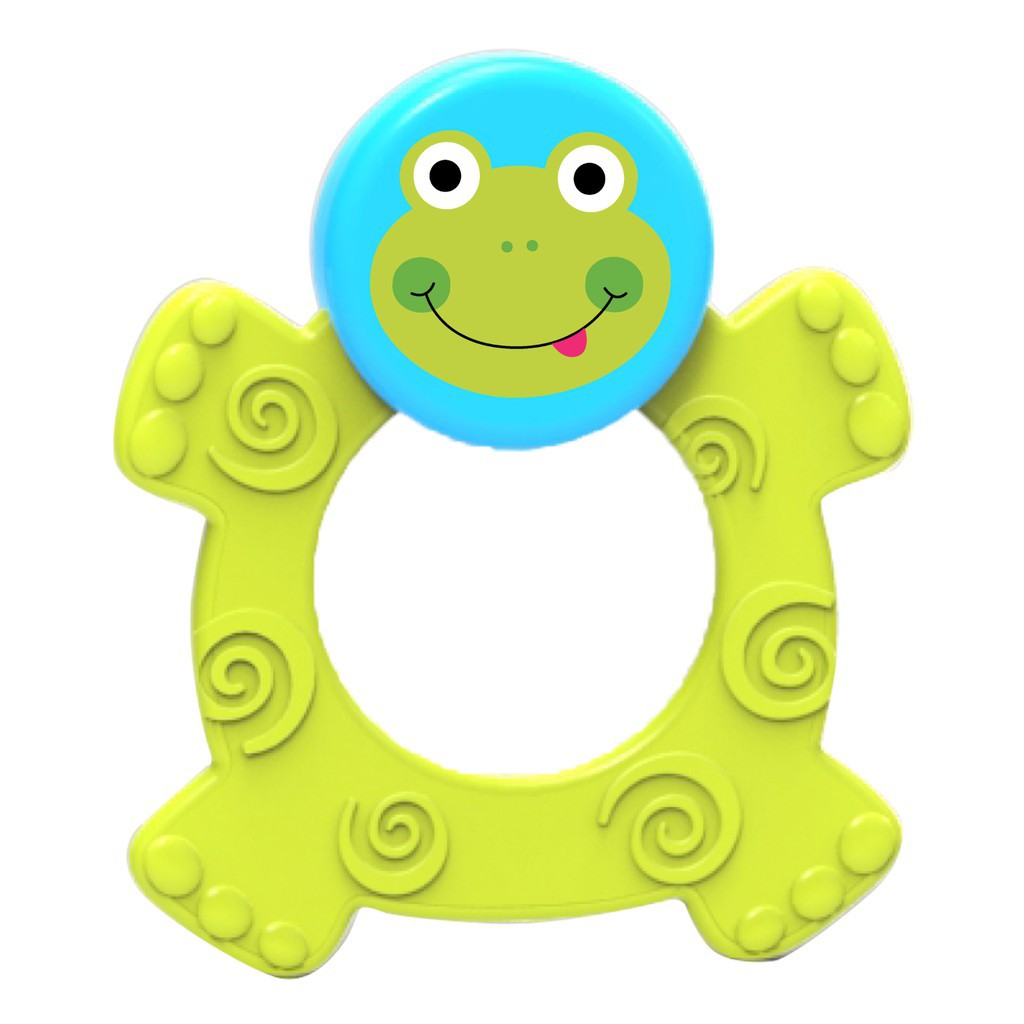 Baby Safe Easy Grip Rubber Teether TT003 Hijau Gigitan Bayi