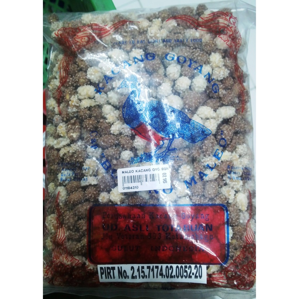 

MALEO Kacang Kembang Goyang Cokelat Besar 800 gr- Ole - Ole / Jajanan Cemilan Khas Manado Minahasa