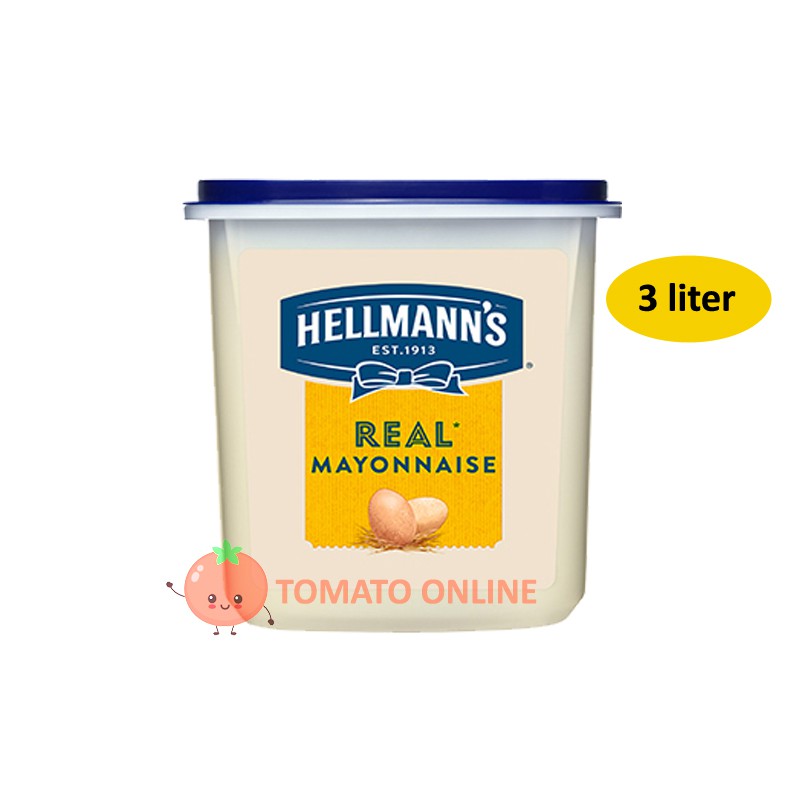 Hellmann Helmanns Real Mayonnaise 3 liter lt ltr L / 3ltr / 3lt / 3L