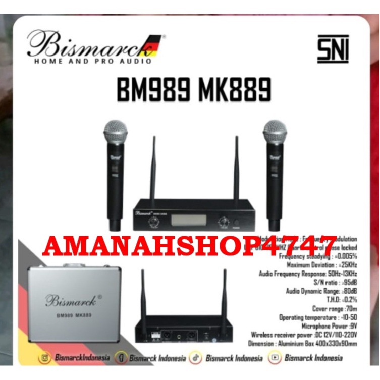 MIC WIRELESS BISMARCK BM989 MK889