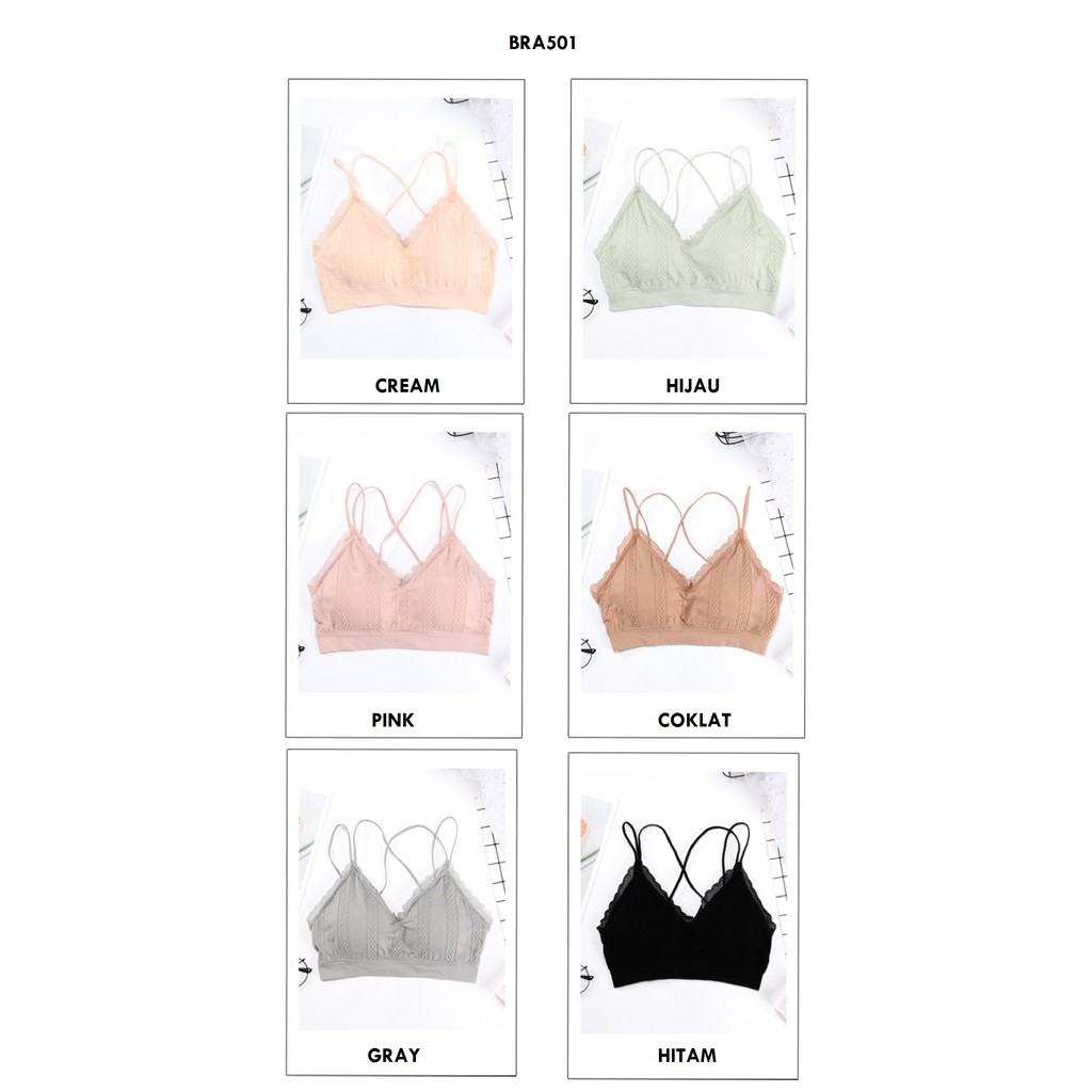 DODORY BRA501 Pakaian Dalam Wanita Bra Tanpa Kawat Sport Bra Gym Push Up Bra Wanita Bra Olahraga