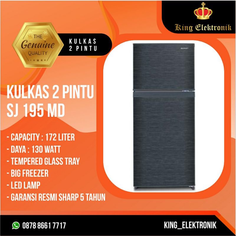 Jual Promo Diskon Spesial Kulkas Sharp Pintu Sj Md Lemari Es Pintu Kulkas Pintu Sj