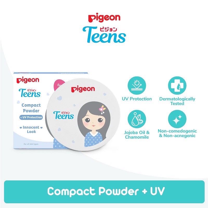 PIGEON TEENS COMPACT POWDER UV PROTECTION INNOCENT LOOK