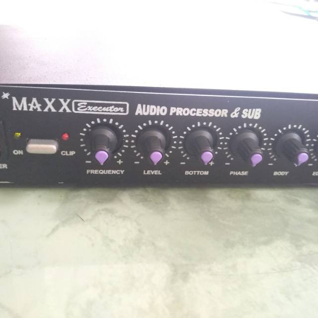 Audio prosessor plus sub wofer jadian