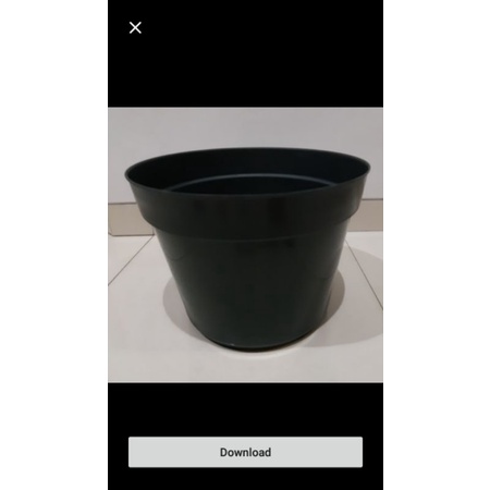 Pot tanaman 40cm pot 40cm hitam polos