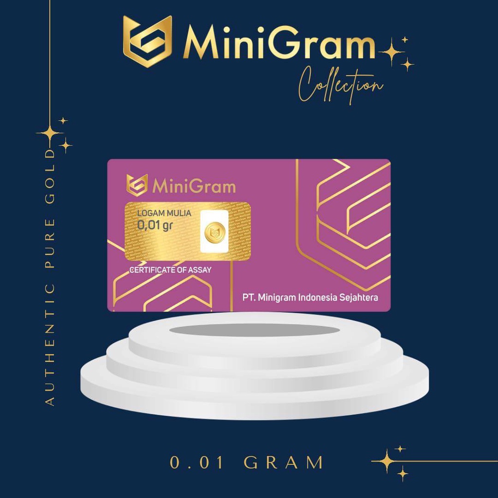 MINIGRAM LOGAM MULIA EMAS MINI 0.01 gr