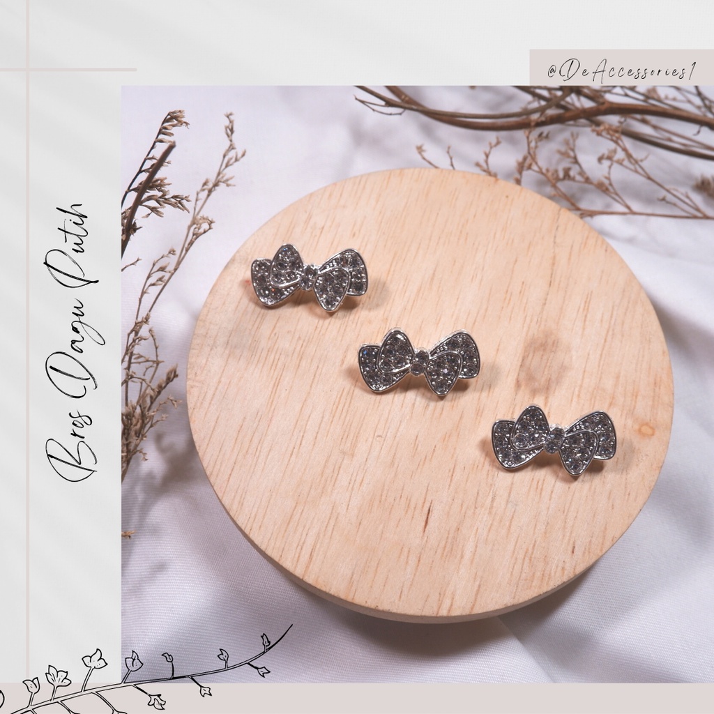 Bros Dagu / Bros Kupu / Bros Dagu Putih / Bros dagu Murah / Bros Jilbab (B001)