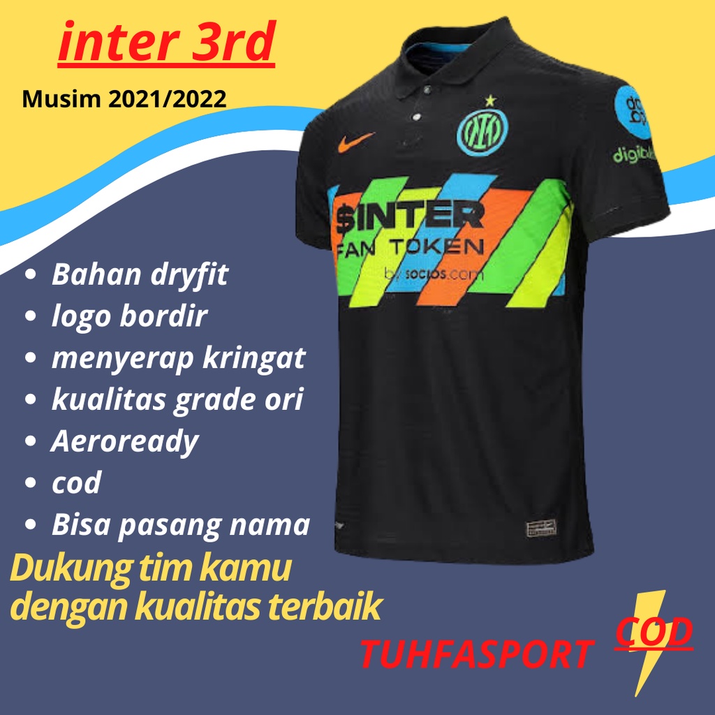 jersey bola inter_milan_3rd_tahun_2021 2022 kaos bola inter baju bola setelan dewasa jersy bola