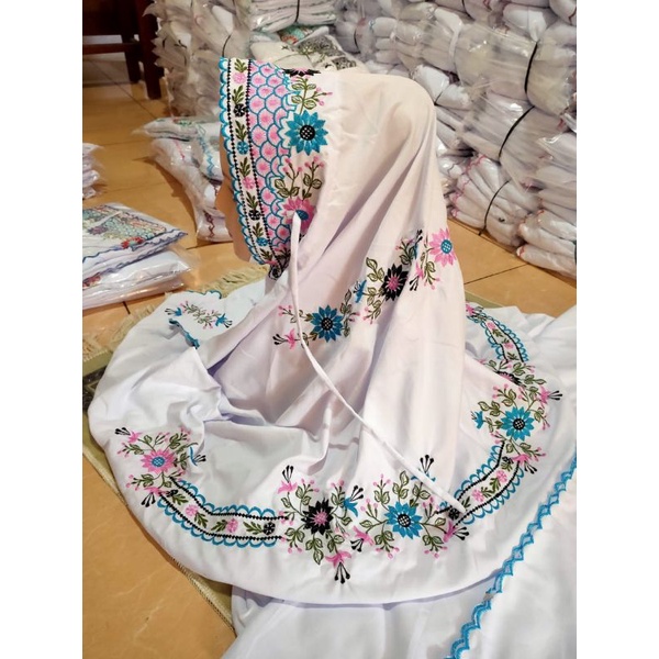 Mukena Santri Mukena Terusan Bordir Santri Mukena Lajuran Mukena Putih Mukena langsungan