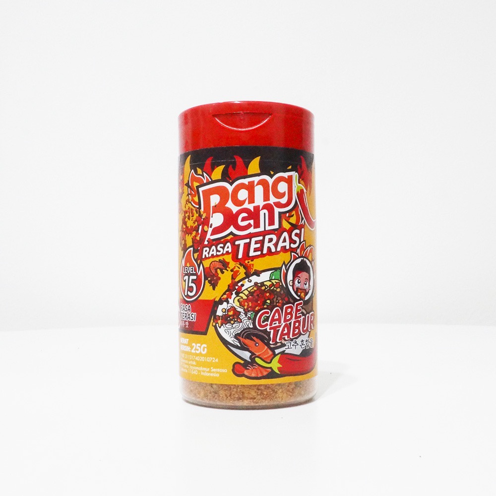 

BANGBEN CABE TABUR TERASI LEVEL 15 - BUMBU CABE TABUR 25GR