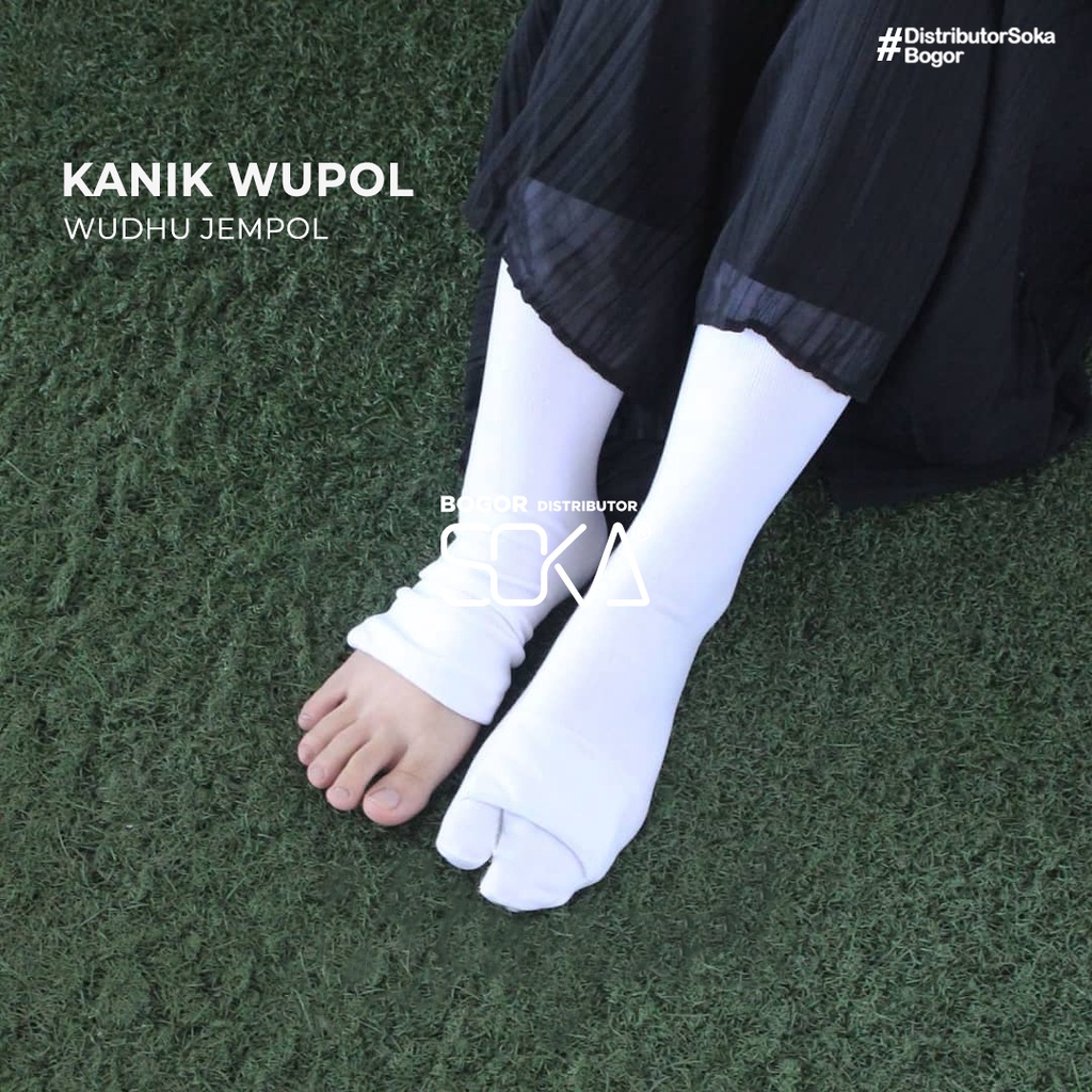 Kanik Wupol  - Kaos Kaki Wudhu Jempol  - Kaos kaki umrah haji travelling muslimah - Distributor Kanik