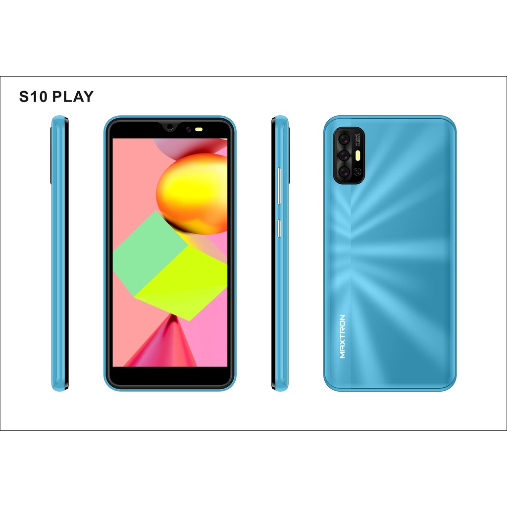 SmartPhone Android 4G HP Maxtron S10 Play 5.5’ RAM 2GB/8GB Garansi Resmi 1 Tahun-BLUE CORAL
