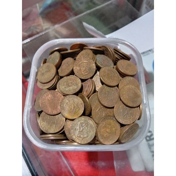 koin benggol 1/2 cent tahun 1945