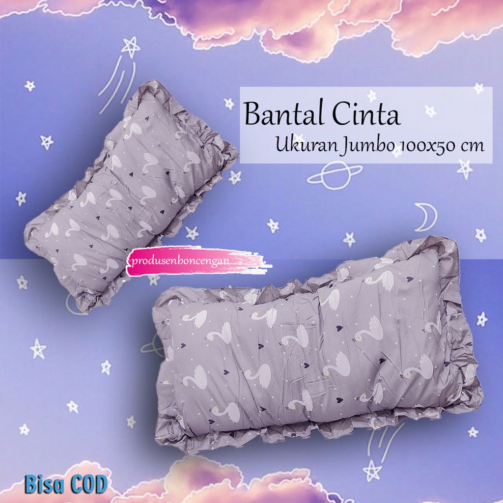 Jumbo Bantal CInta Isi Silicon ukuran 100x50 cm