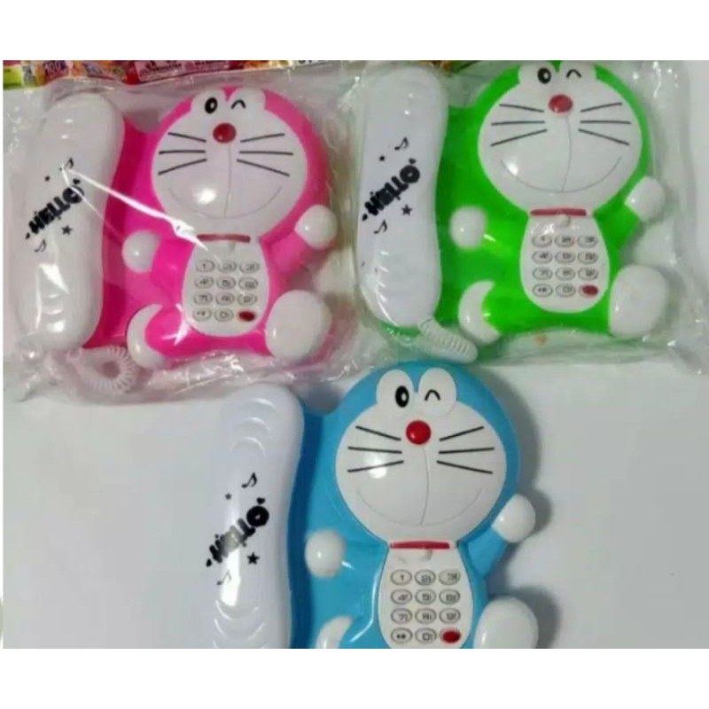 mainan telepon rumah Doraemon anak