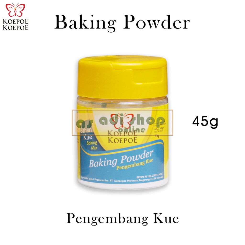 

KOEPOE KOEPOE BAKING POWDER 45g | PENGEMBANG KUE KOEPOE KOEPOE