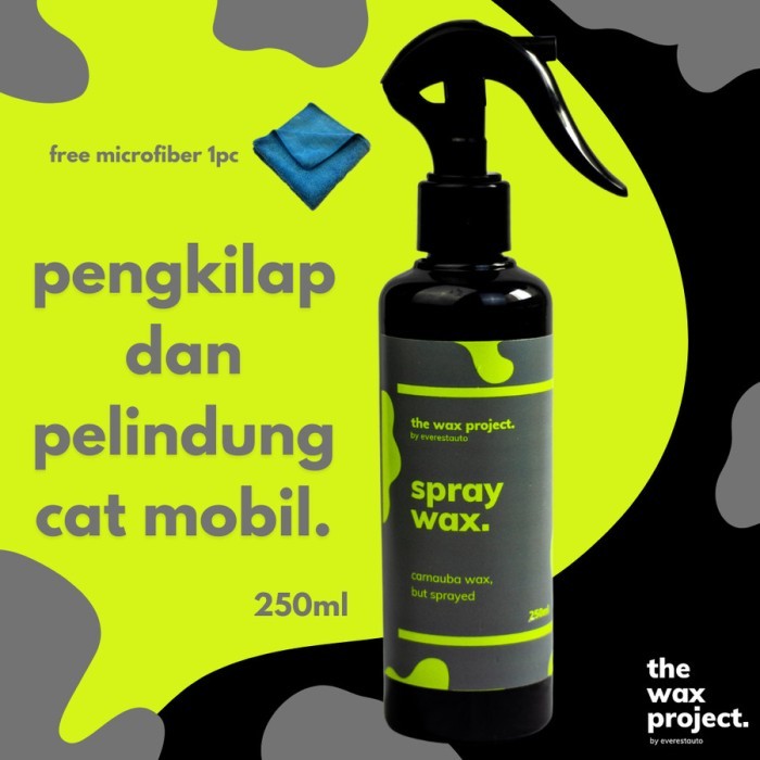 TWP Spray Wax - Pengkilap Body Motor Mobil Efek Daun Talas Hydrophobic