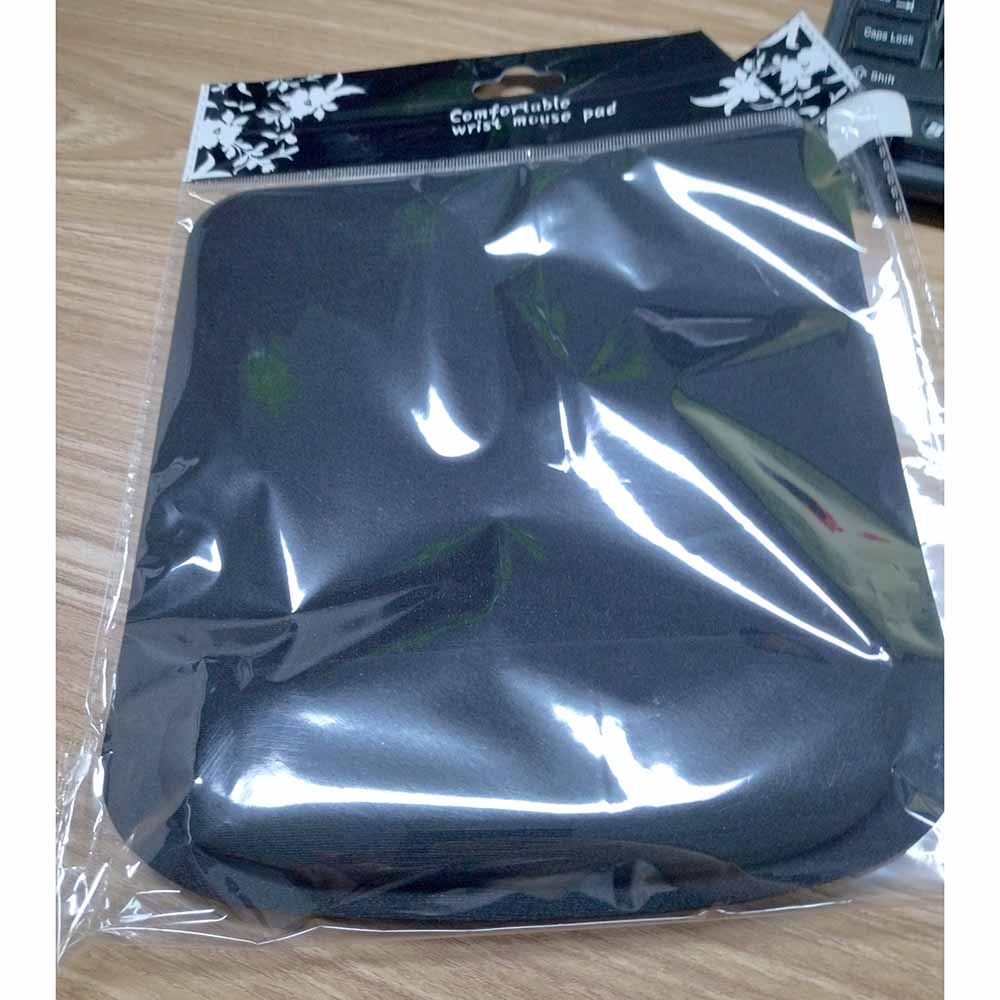 Mouse Pad Mini Anti Slip 21 x 23 cm Dengan Bantalan Black