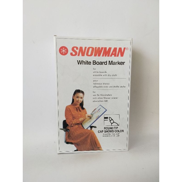 

SPIDOL WHITE BOARD Snowman Marker Spidol Papan Tulis putih Boardmarker