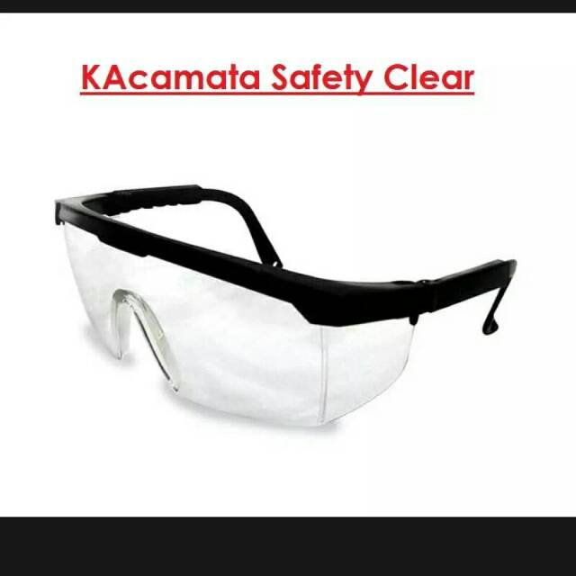 Kaca Mata Gerinda Bening / Safety Glasess / Kaca Mata Safety / Kaca Mata Gerinda Bor