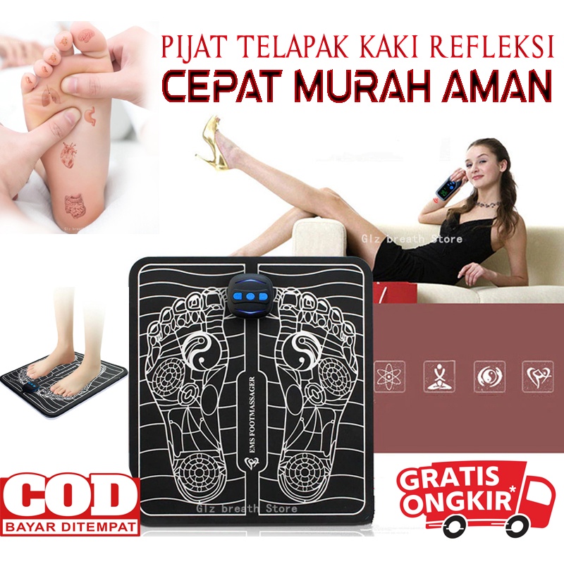 BISA COD Pemijat Kaki Elektrik USB Rechargeable Pulse EMS Muscle Mat - Matras Pijat Refleksi Kaki Massage Mat - Alat Pijat Betis Kaki Fat Burner Slim Leg Roll Relax Massager - PIJAT TELAPAK KAKI REFLEKSI