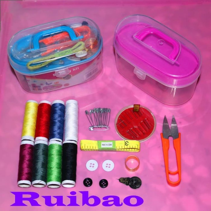 

Jual Set Alat Jahit Peralatan Mini Menjahit Benang Jarum Gunting Sewing Kit Trendi
