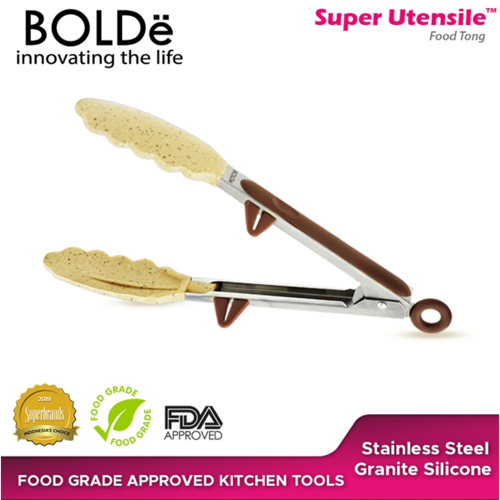 BOLDe Super Utensile FOOD TONG 9&quot; / Penjapit Makanan