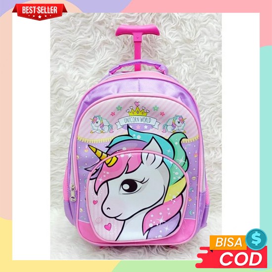 Smiggle Tas Dorong Anak Tas Sekolah Troli Anak Laki Laki Perempua Yl28 Tas Trolley Sd Roda Dorong Tr