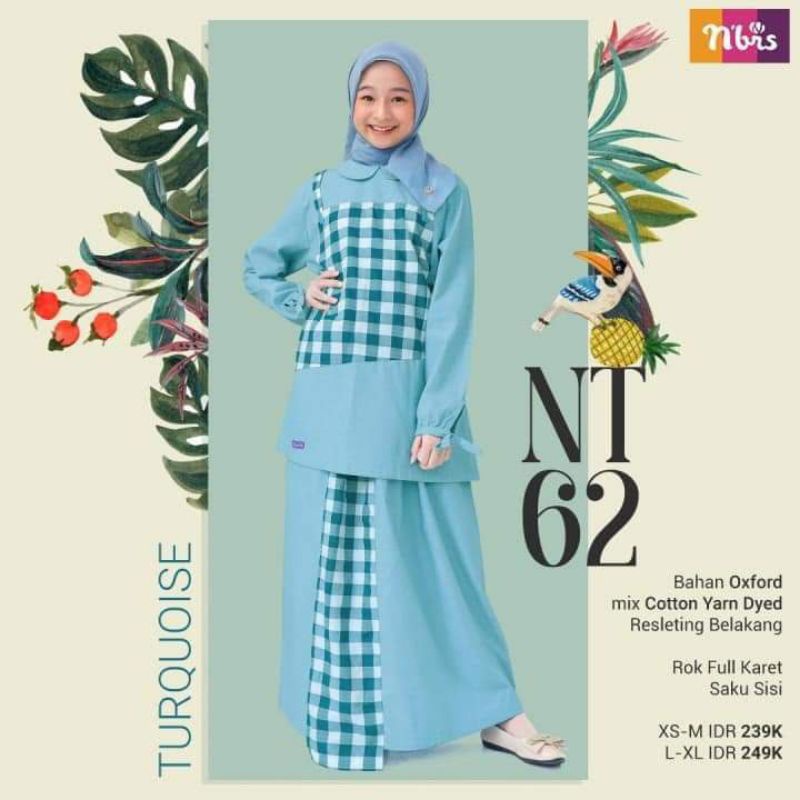 setelan anak remaja/ remaja muslim/ NIBRAS TEEN NT 062