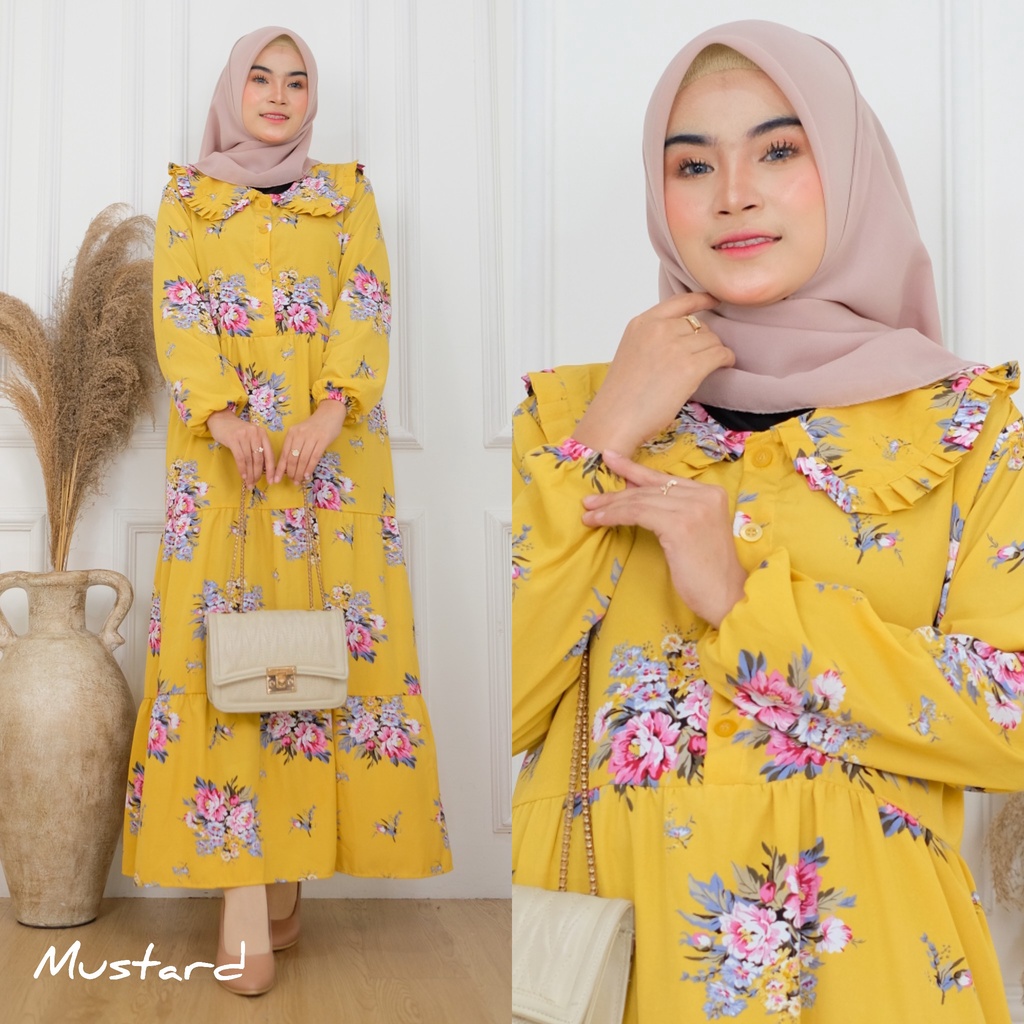 Flowers Midi - Midi Dress Monalisa LD 106 cm Busui / 351-6835