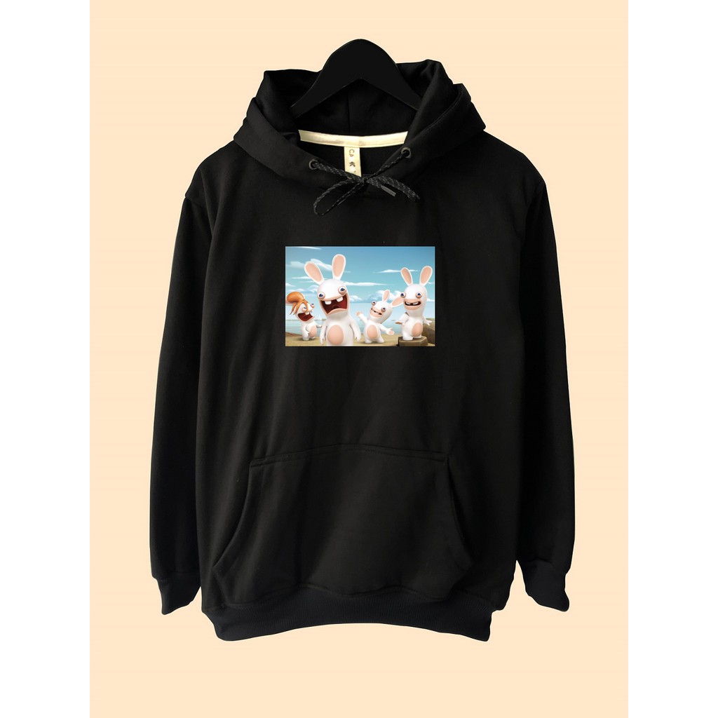 Jaket hoodie premium kelinci rabbids invasion rabbit kartun