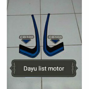 striping cb100 hitam biru