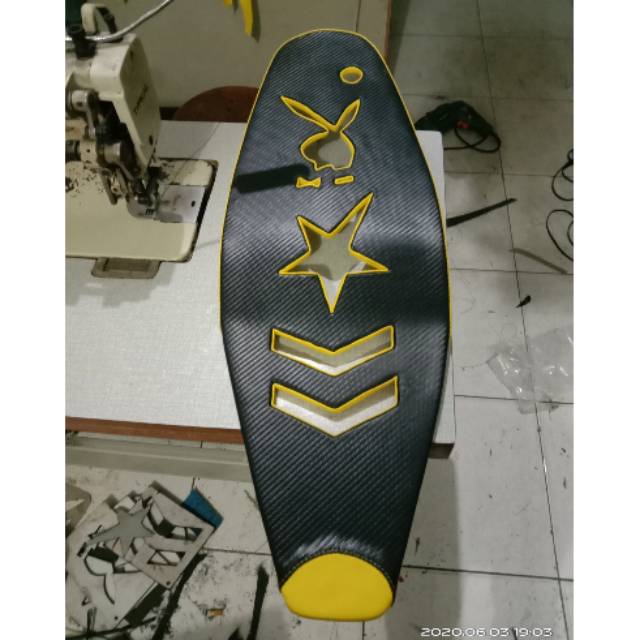 Jok slim mio soul karbu variasi lubang-jok mio soul gt-mio soul