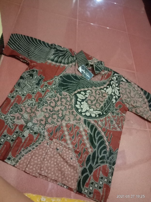 Size M L Xl Xxl Xxxl Bswart Batik Hrb026 Kenongo Hem Pendek Padi Pekalongan M L Xl Batik Pria Murahl