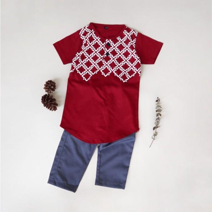 Kurta Set Hanafi Baju Koko Anak Baju Koko Kaos Baju Muslim Anak