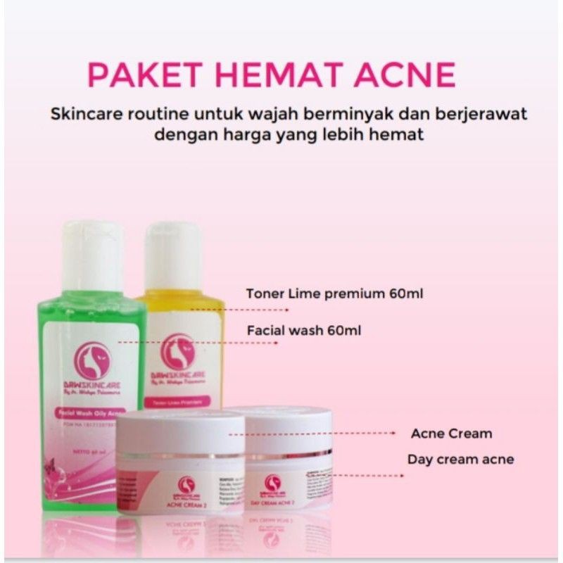 @ DRW SKINCARE ORIGINAL 100% BPOM Paket RADIANT ACNE BRIGHTENING / Flek Whitening Cream-4
