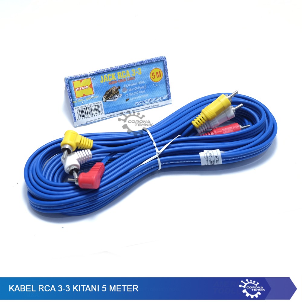 Kabel RCA 3-3 Kitani 5 Meter