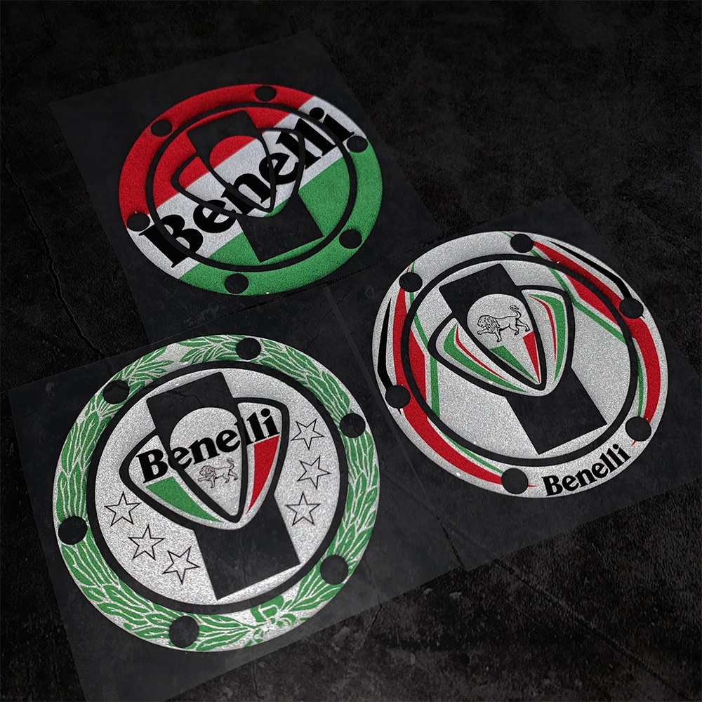 Benelli Stiker 3D 6 Lubang Cover Pelindung Tangki Bensin Motor