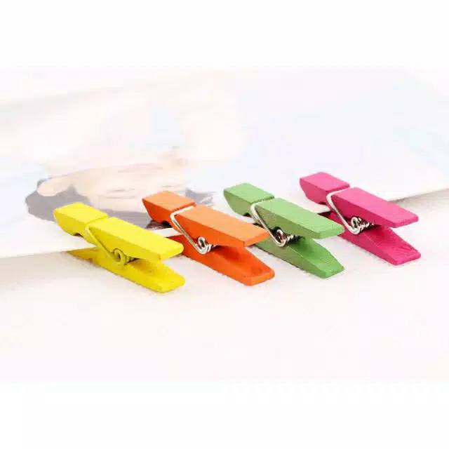 {isi 20} PENJEPIT FOTO WARNA / WOODEN CLIP / PENJEPIT PHOTO WARNA