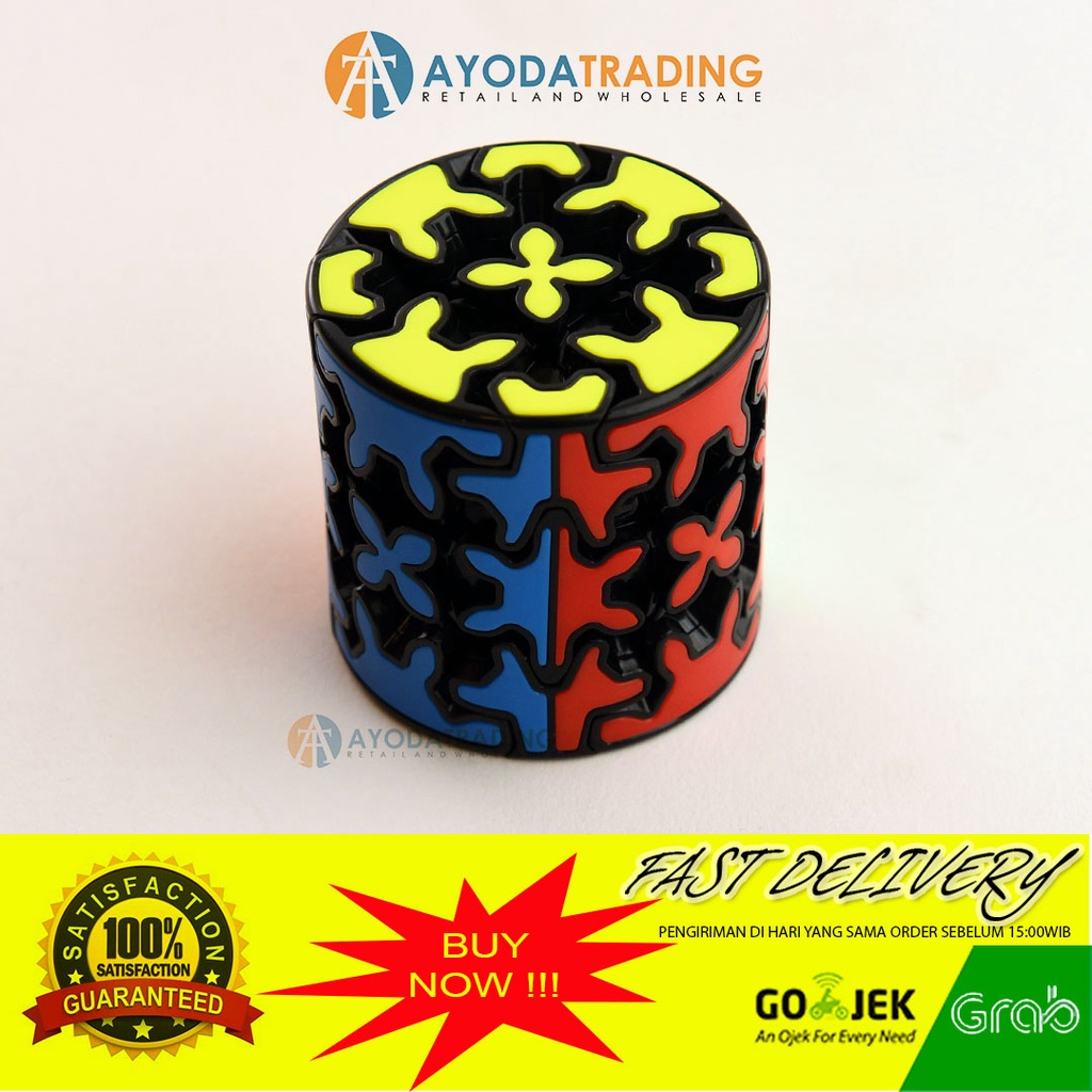 QiYi Rubik Gear Barrel Tube Cylinder 3x3x3 Speedcube