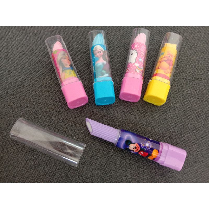 

Penghapus bentuk Lipstik/penghapus karakter